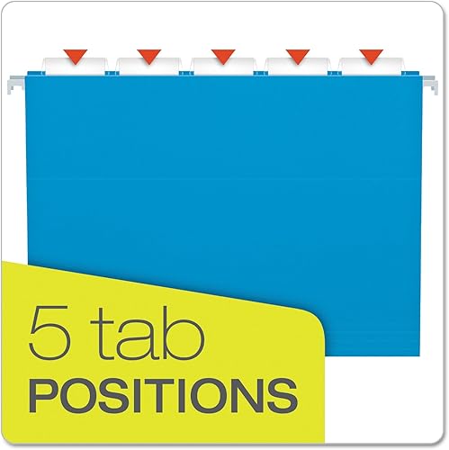 Vista 5 de Pendaflex - Carpetas colgantes recicladas Azul