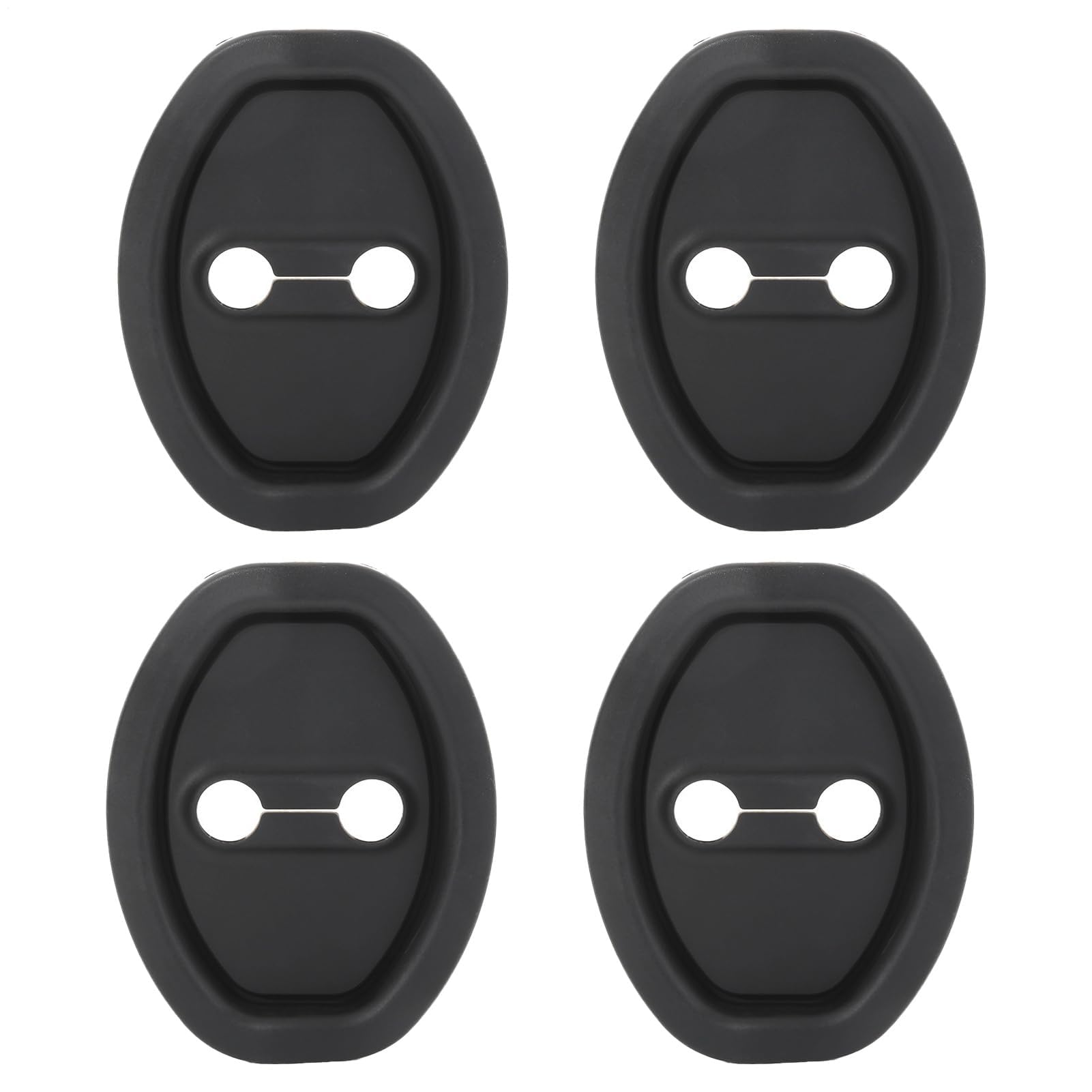 Muiltvoe Car Door Latch Silicone Cover – 4 Pieces Silicone Soft Door Latch Protector, Shock Absorption, Waterproof | Perfect For Car Truck SUV Interior Protection Decoration Scratch Prevention Use