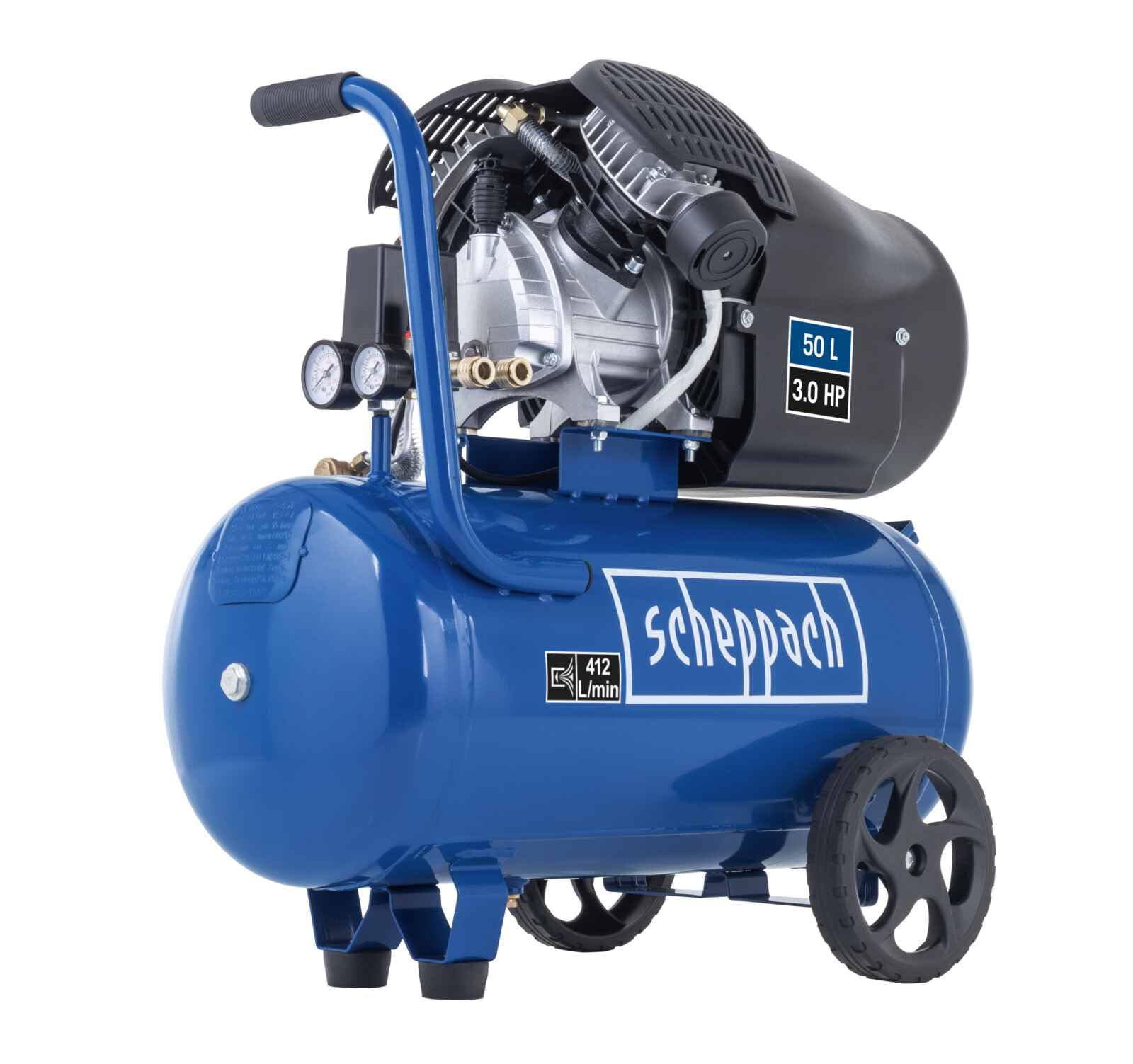 Scheppach - 5906102901 - HC53DC Compresor de Aire de 2 cilindros. 2200W 3CV 50L