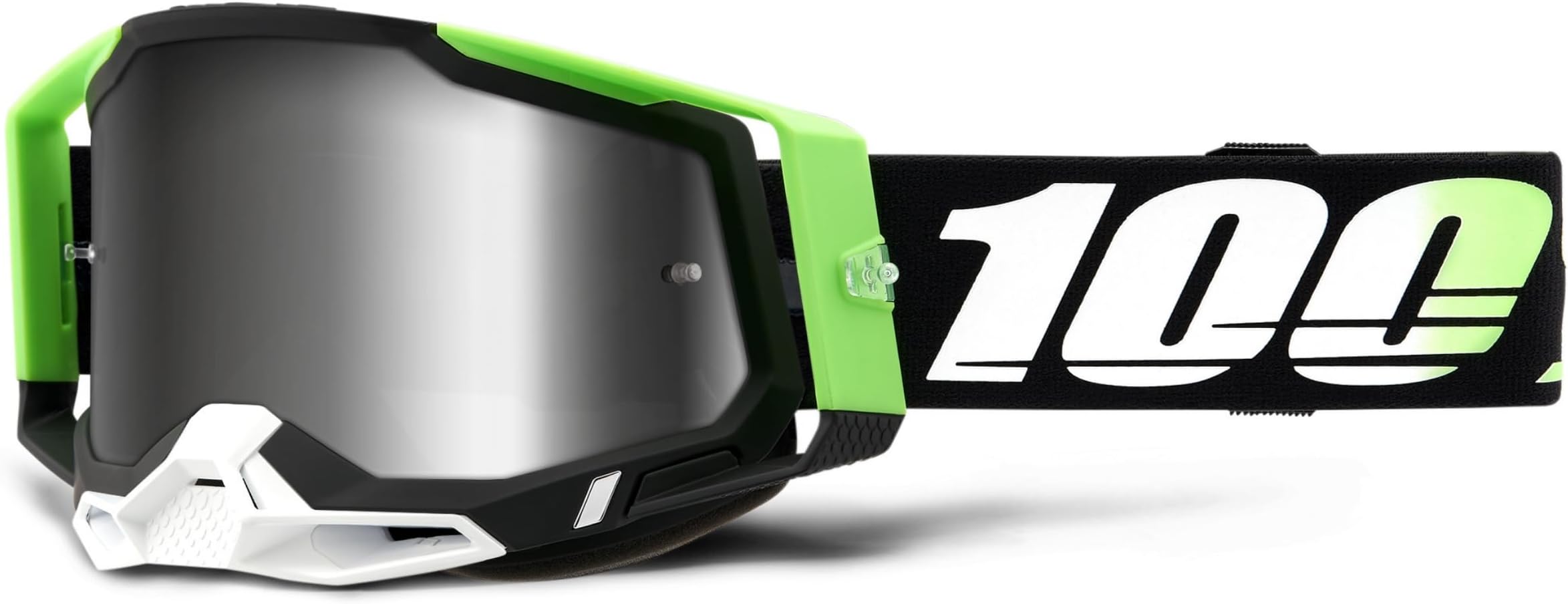 100% RACECRAFT 2 Goggle Kalkuta - Silver Mirror Lens