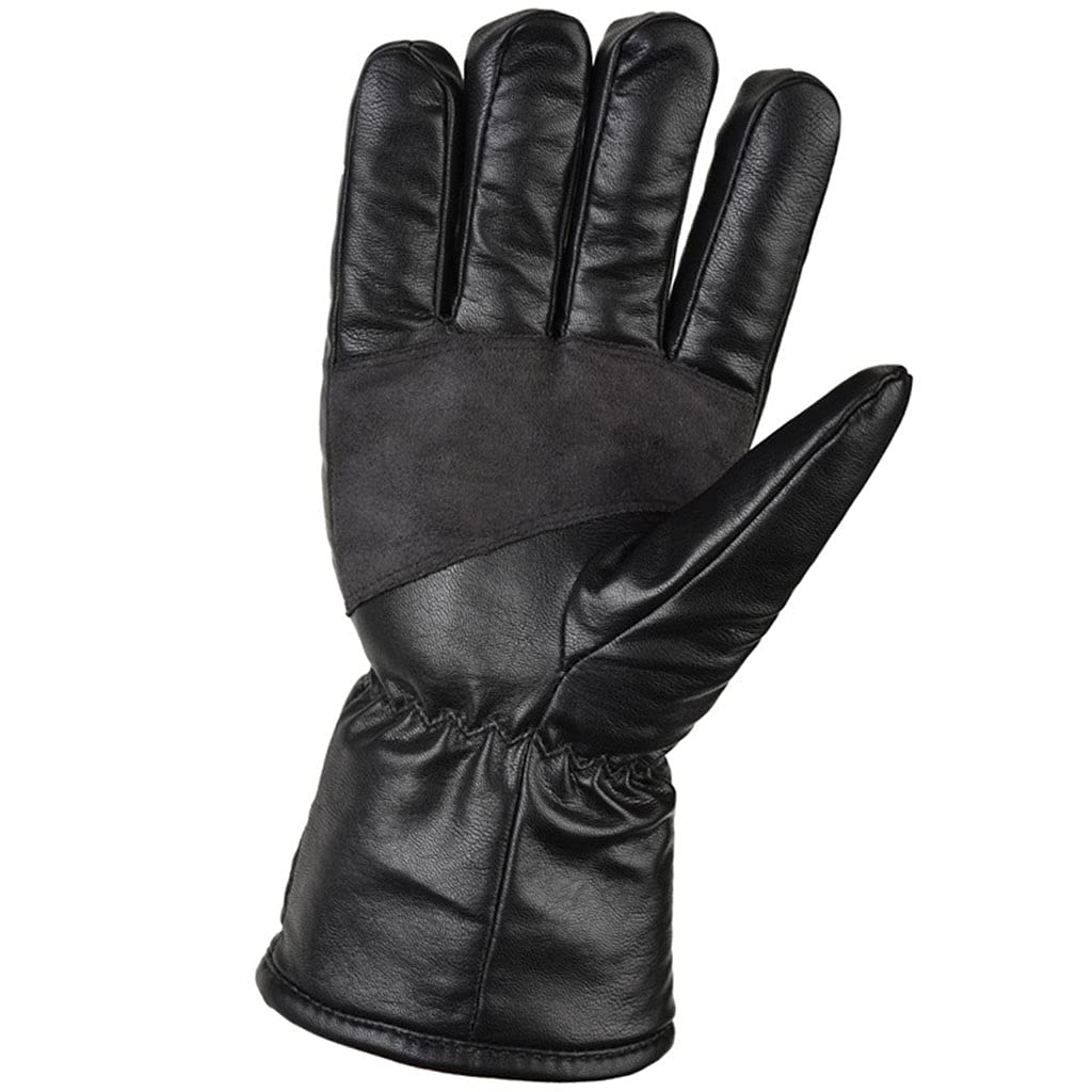 CHEWYNP Guantes de Cuero para Motocicleta, Impermeables y Resistentes al Viento, para Montar en Bicicleta, para Invierno, Ciclismo, Caza, Pesca, esquí, Nieve, Guantes aislantes, Calentador