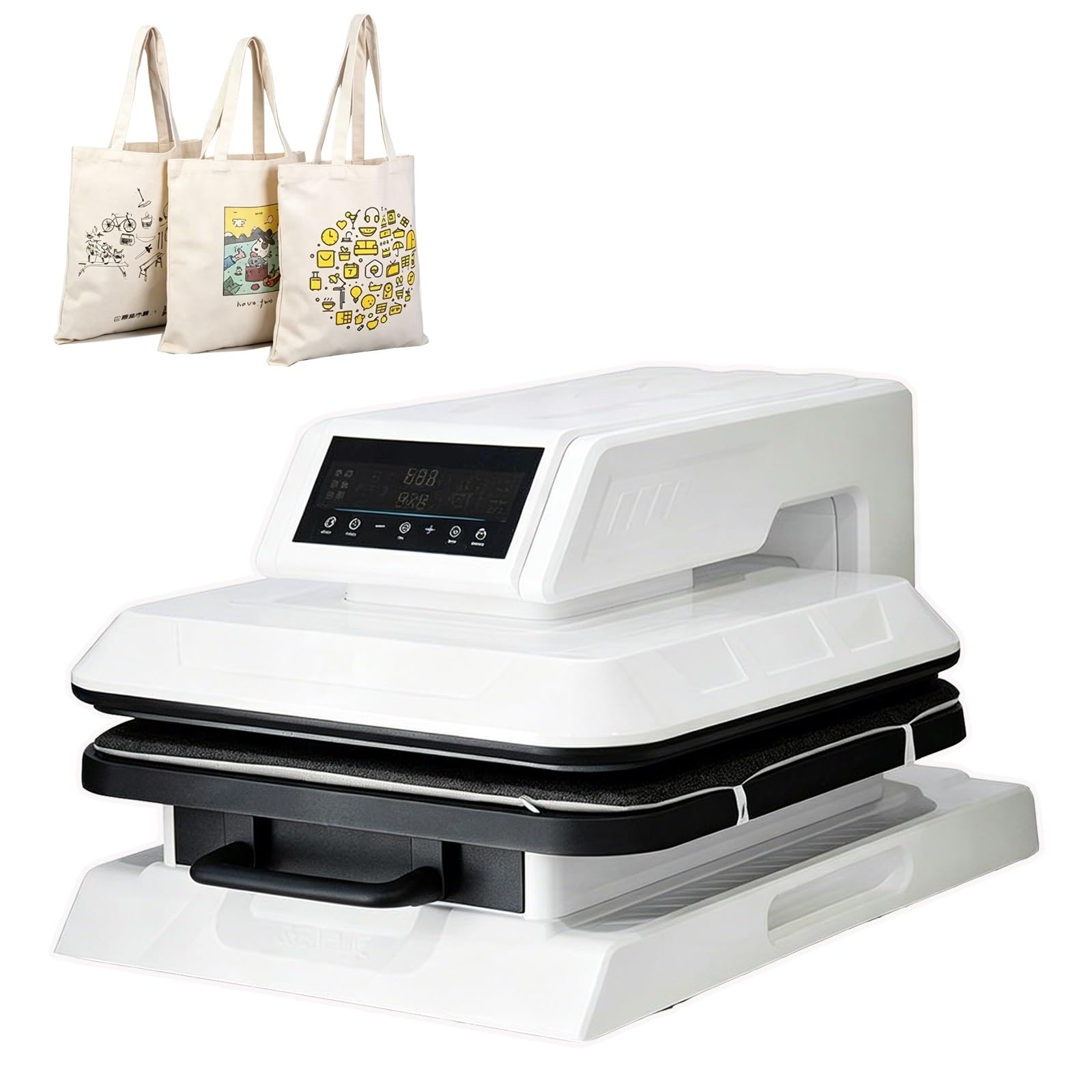 Machine de presse à chaleur automatique 1200W avec plateau coulissant
