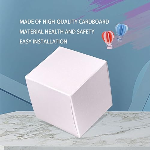 Miniatura 5 de NEWSNOW Caja de regalo de caramelos, caja de fiesta, paquete de 50 unidades de 3 x 3 x 3 pulgadas, cajas de regalo de papel, cajas de regalo,