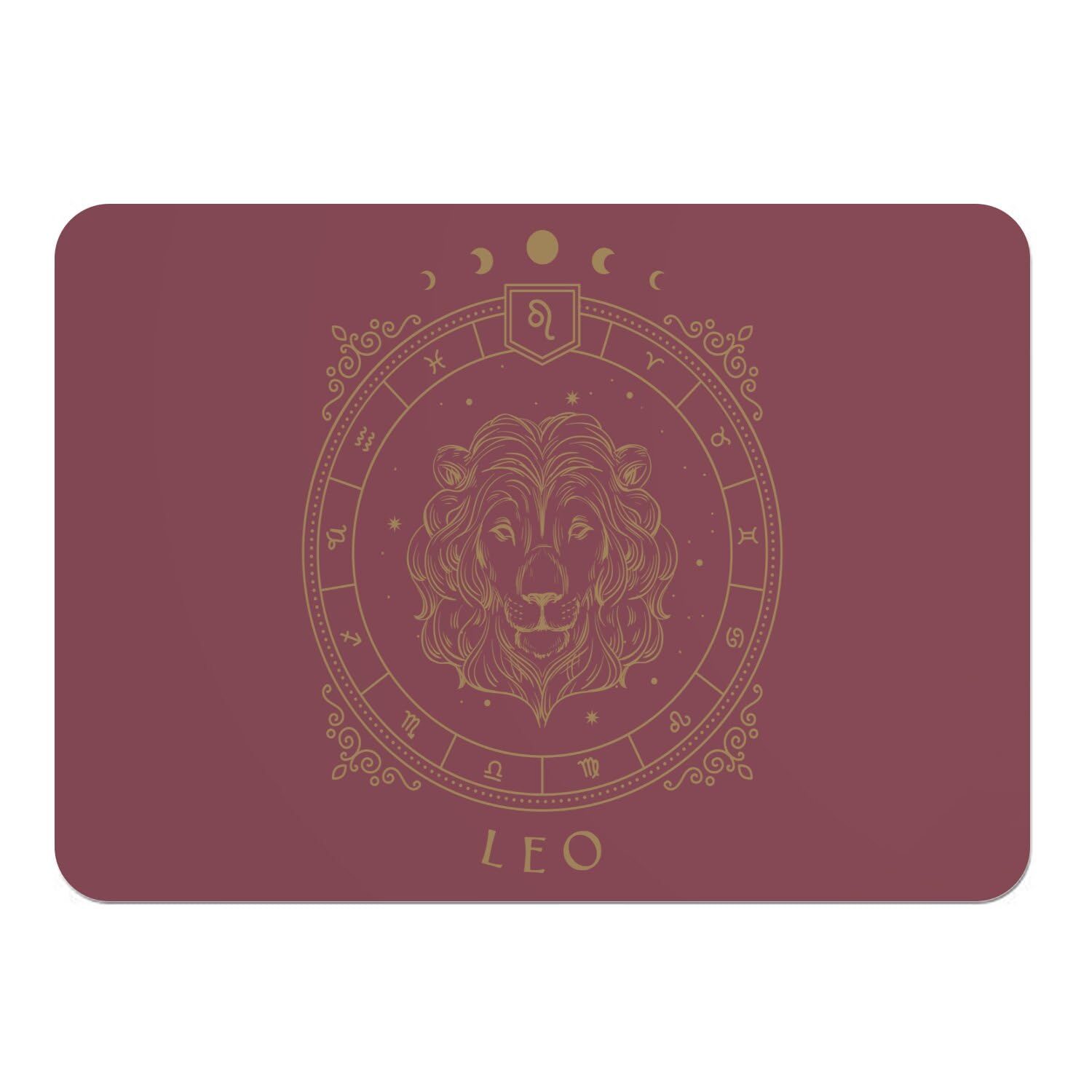 Sets de table liège rouge grand format pour protéger vos meubles avec style tarot astro
