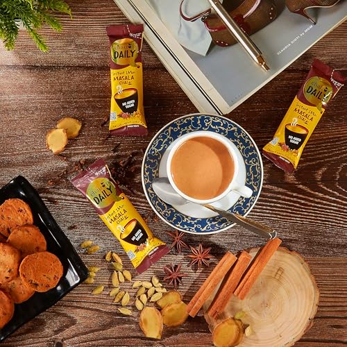 Image of Chaizup Daily 1 Min Instant Masala Premix Tea - 30 Sachets (No Sugar) | Masala Flavours | 30 Servings | 270g