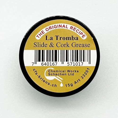 La Tromba Zugfett/Korkfett - The Original Recipe - Ideal für Blasinstrumente - Dose à 15g + Poliertuch aus Mikrofaser