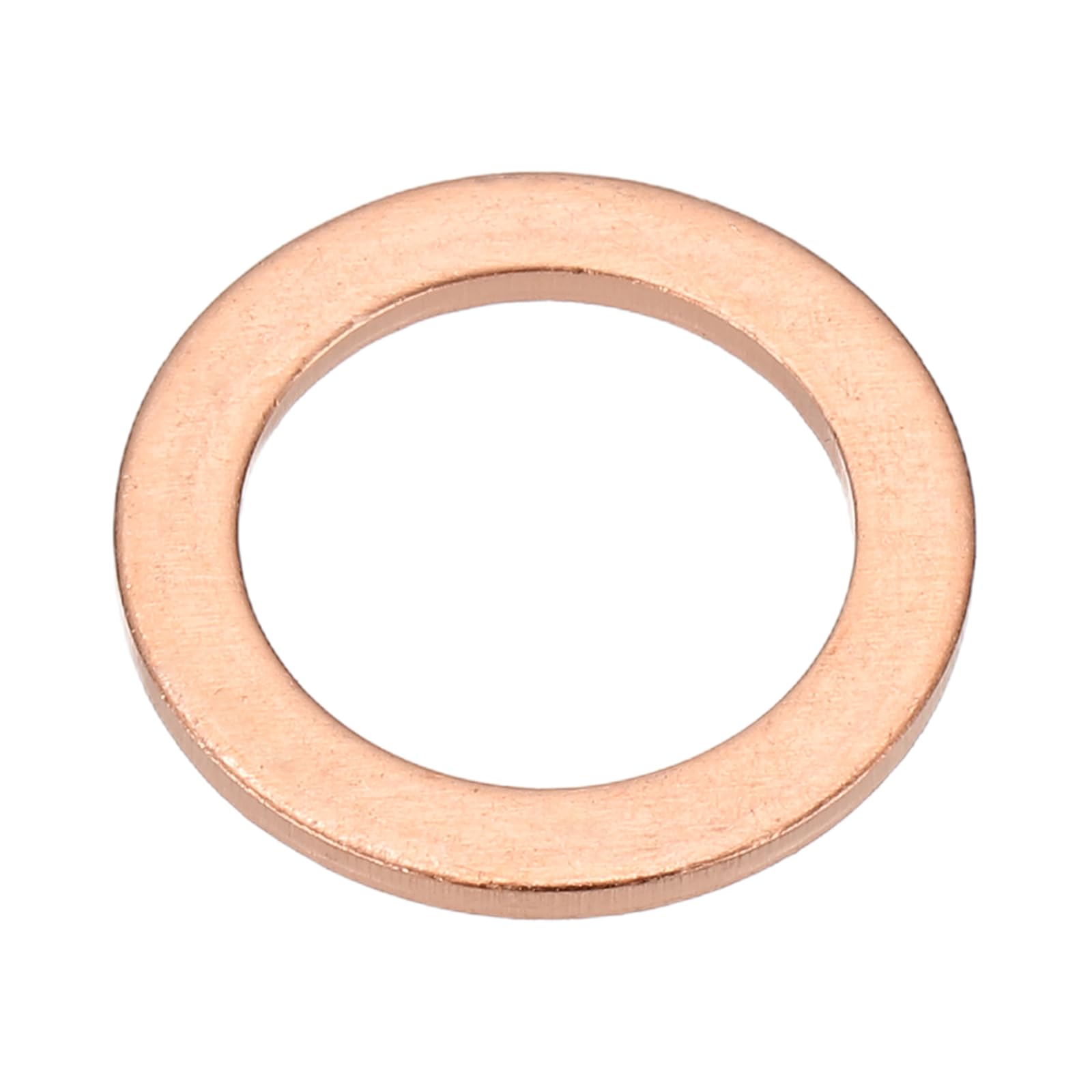 PATIKIL M14x20x1.5mm Flat Copper Washers, 25 PCS Copper Automotive Drain Plug Gaskets Flat Ring Oil Crush Washer Spacers for Faucets Garden Bolts Screws Hose, Purple