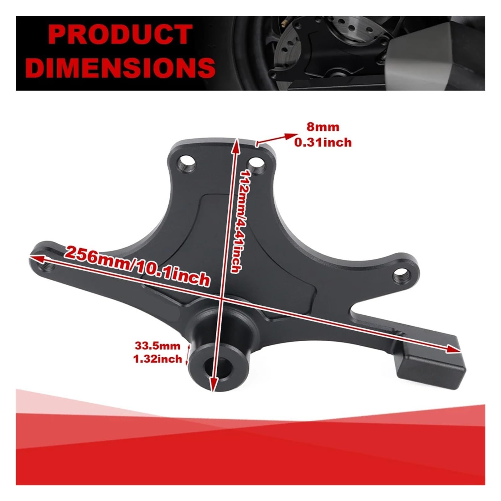 Dual Caliper Bracket Stunt Brake Disc Guard Fit For Honda For Grom 125 MSX 125 2014-2025 Motorcycle Big Rotor Dual Caliper Bracket