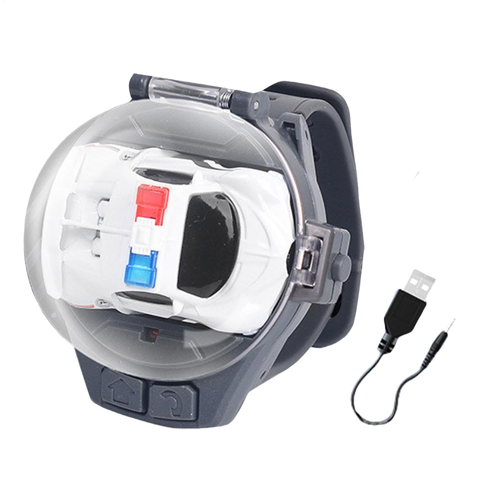 Watch Remote Control Car Toy For Boys - 2.4 GHz Small Racing Vehicle | Wrist Controlled Mini RC Racer | Long Distance Portable Wearable Watch, Birthday Gift For Kids, Age 3+ Electronic Gift