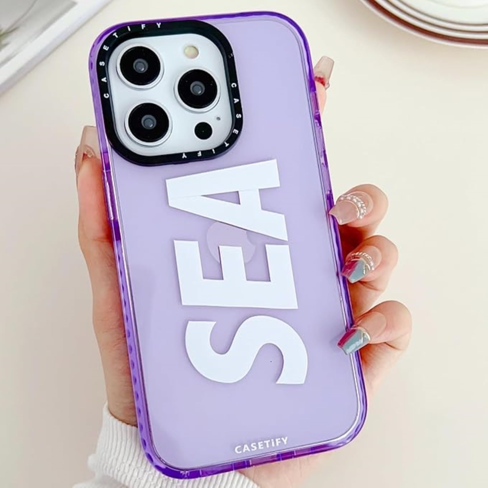 DREAMWINGS Back Cover for iPhone 12 Sea Casetify Latest Sea Mobile