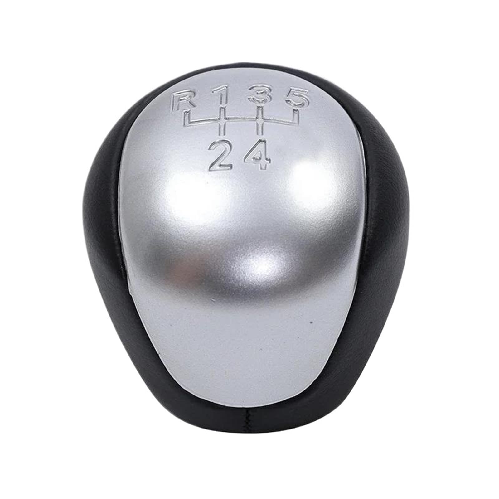 Uieowhn Silver 5 Speed Car Shift Gear Knob Cover For Hyundai For I30 Elantra Touring 2008 Car Shift Knobs(Silver)