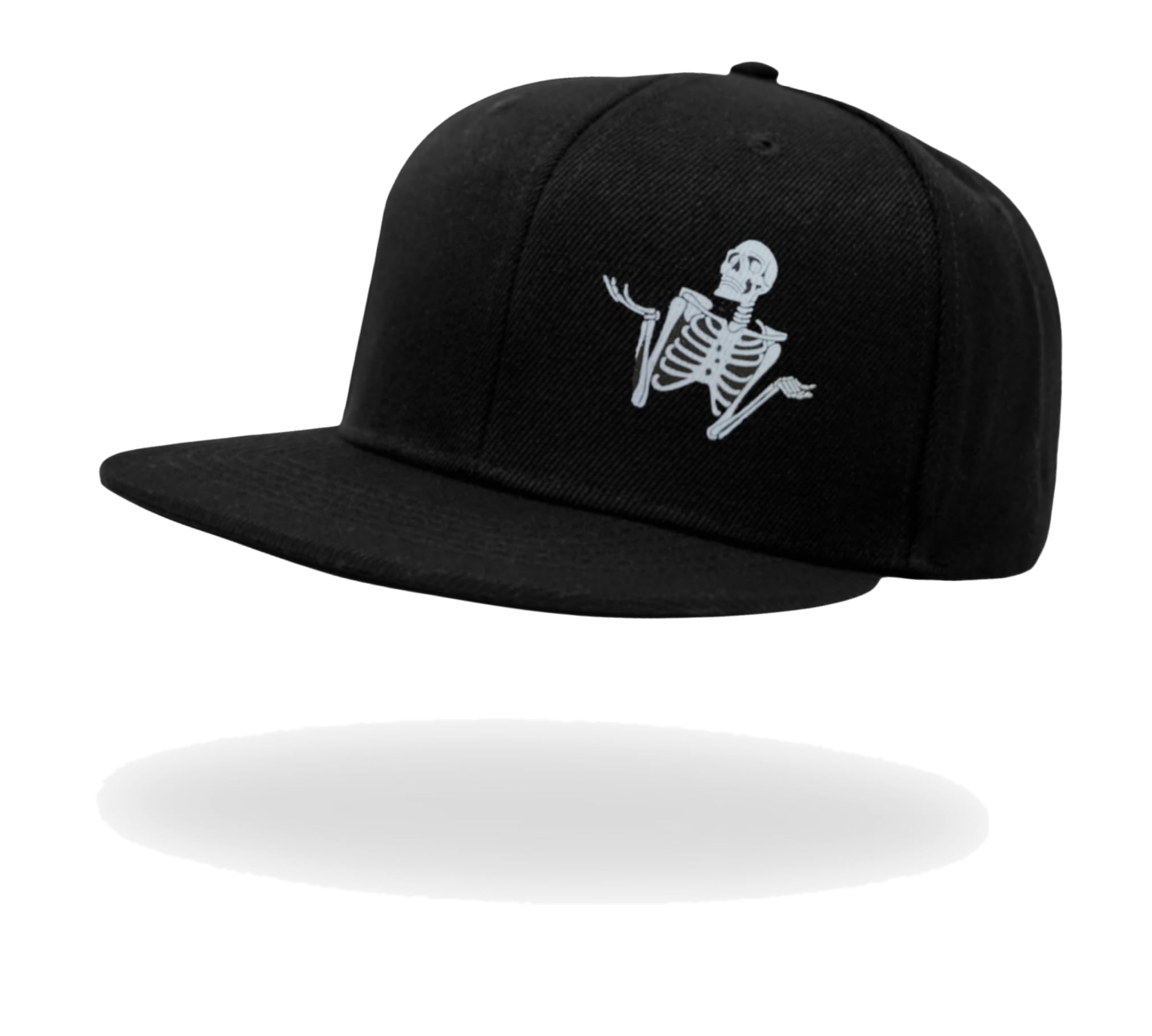 Buy Tai & Zai Black Snapback Hat with Printed, Adjustable Flat