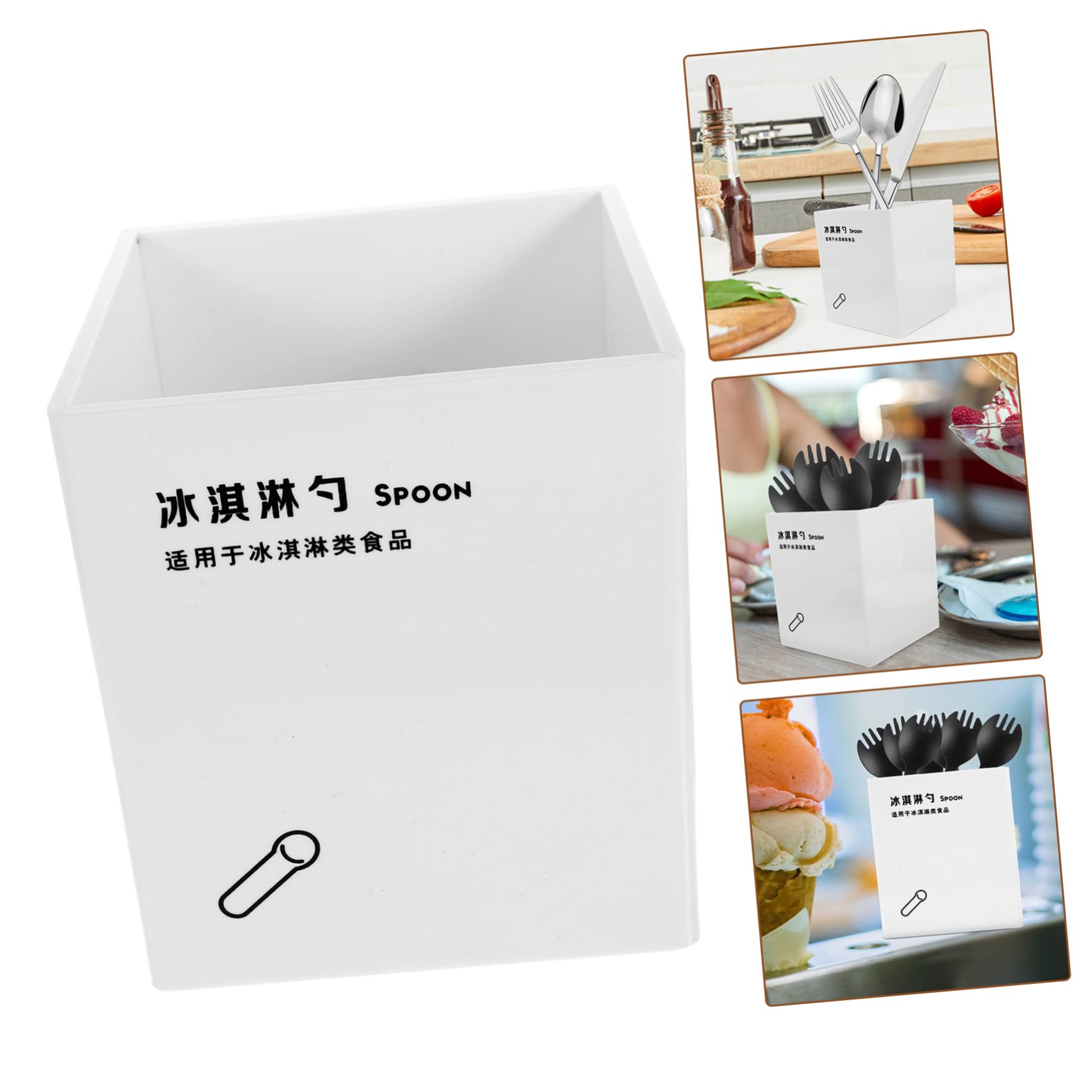 Organisateur à Ustensiles Support de Rangement pour Couverts Baguettes Cuillères pour Cuisine Restaurant Bureau