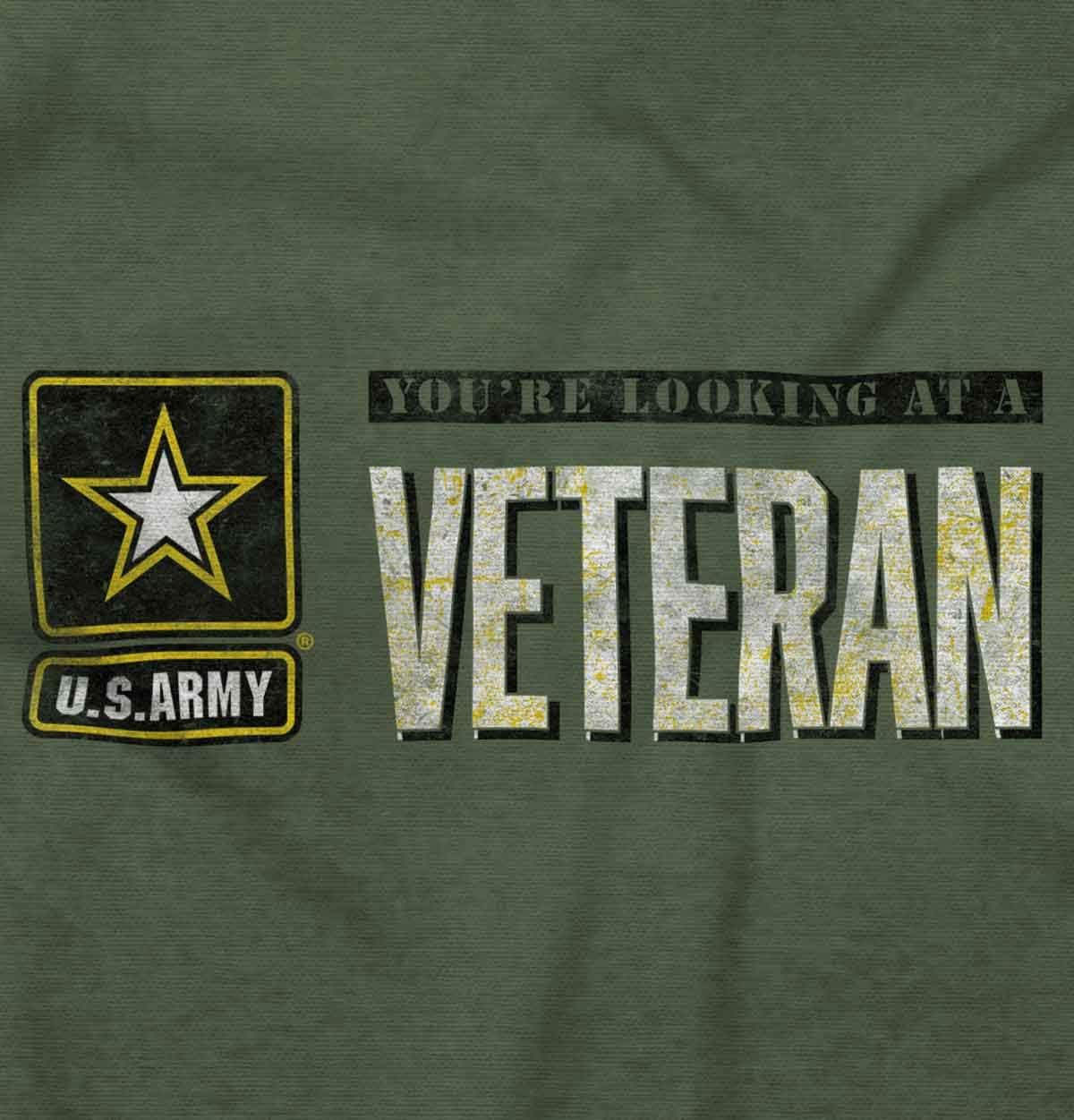Brisco Brands US Army Veteran Pride Military United States Sweatshirt for Men or Women