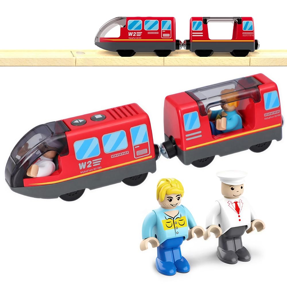 Electric Train for Wooden Track, Remote Control Train for Kids Accessories