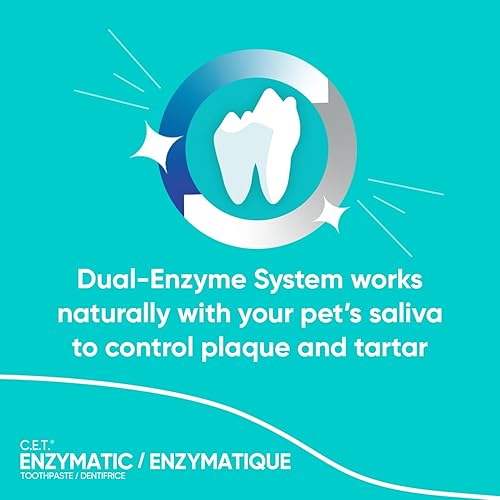 Miniatura 5 de CET Virbac Enzymatic Dog  Cat pasta dental 25oz 70g Control placa  Tártaro