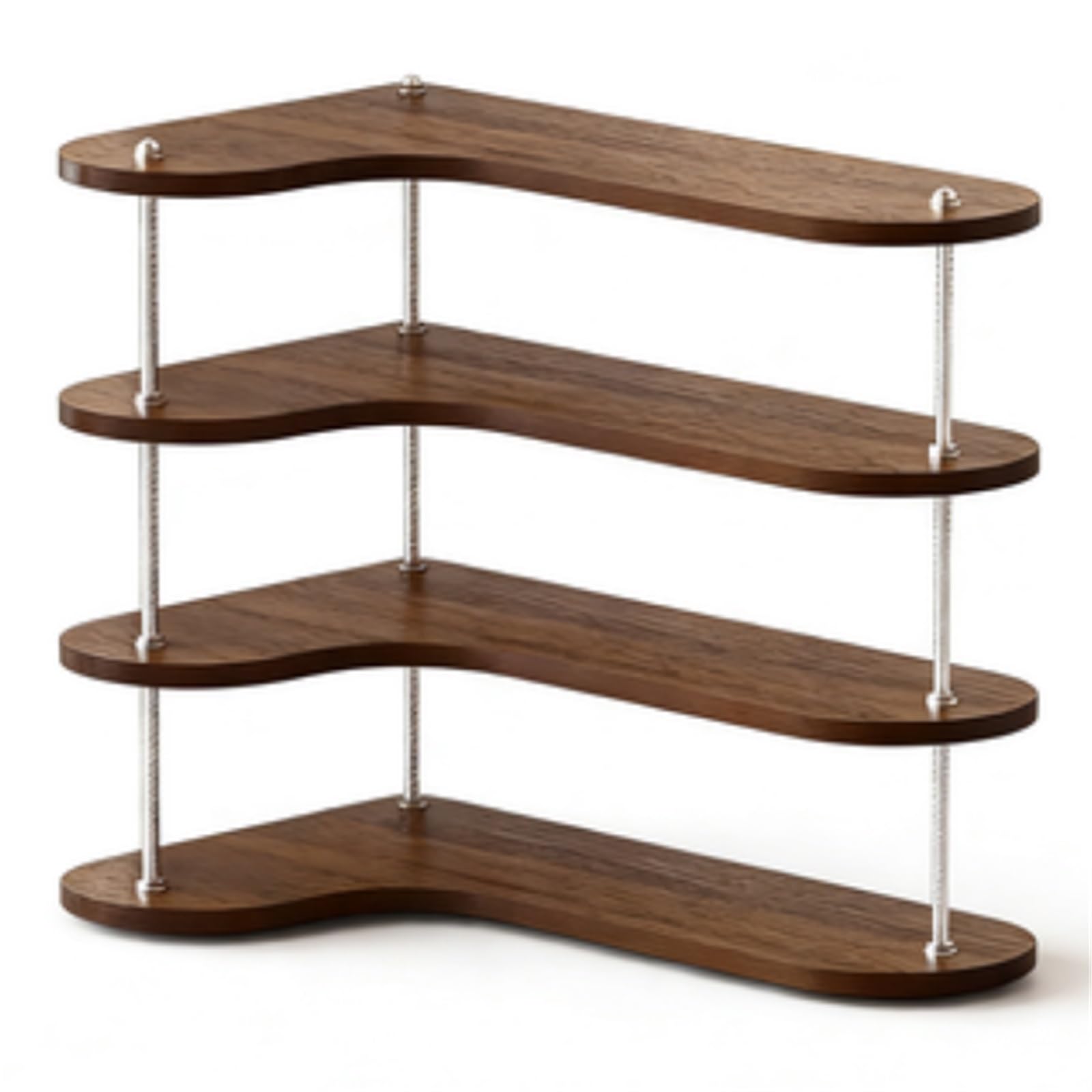 CYairong-22 Cup Display Shelf Cup Storage Desktop Corner Coffee Layered Tea Cup Holder Coffee Mug Display Rack(Walnut)