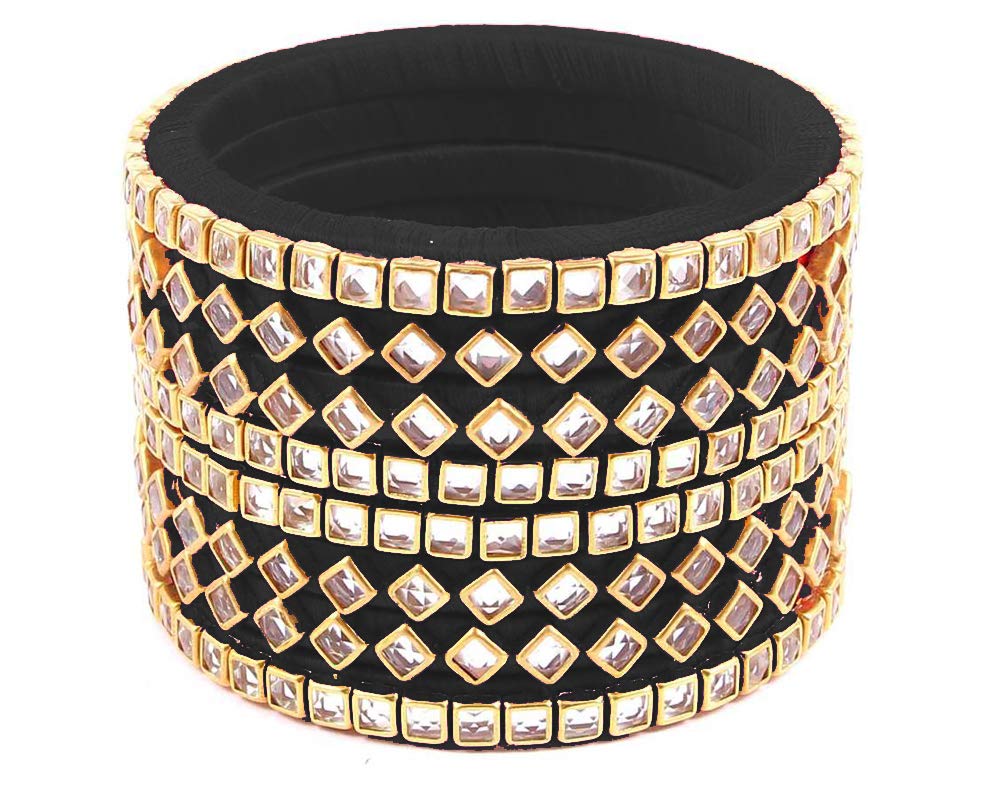 Silk Dori Bangle Set Pack of 8 Size-2/10