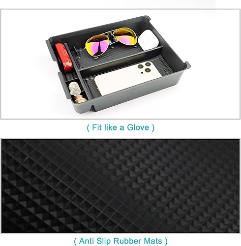 Miniatura 3 de CDEFG Bandeja organizadora de consola central Pilot 2023 2024 2025 para Honda Pilot Touring Sport EX-L Elite TrailSport LX 2023-2025, caja de