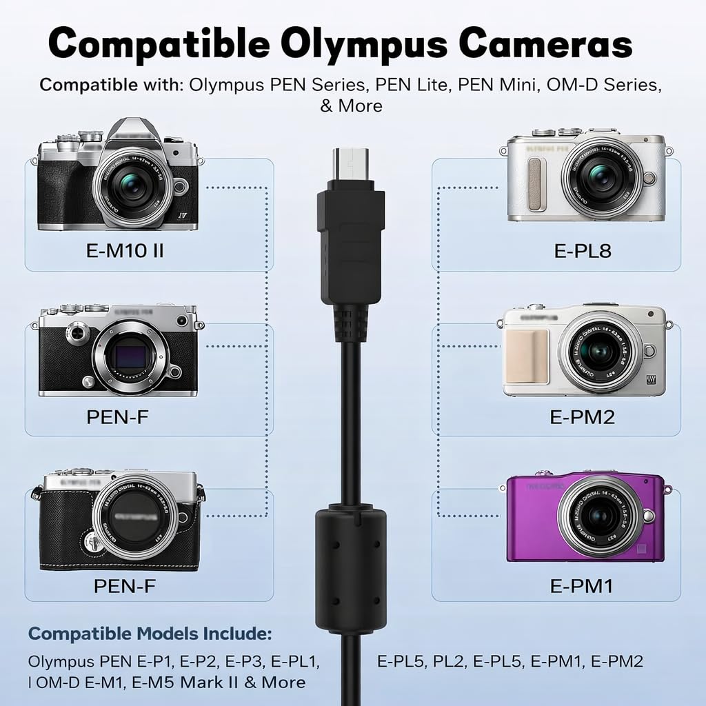 Amazon.co.jp: Master Cables 交換用 Olympus CB-USB5 CB-USB6 CB-USB8