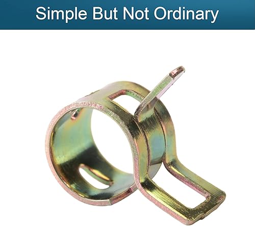 Miniatura 5 de Fielect 50 piezas de abrazadera de manguera de acción de 1132 pulgadas0.354 in, abrazadera de manguera de acción de baja presión, kit surtido de