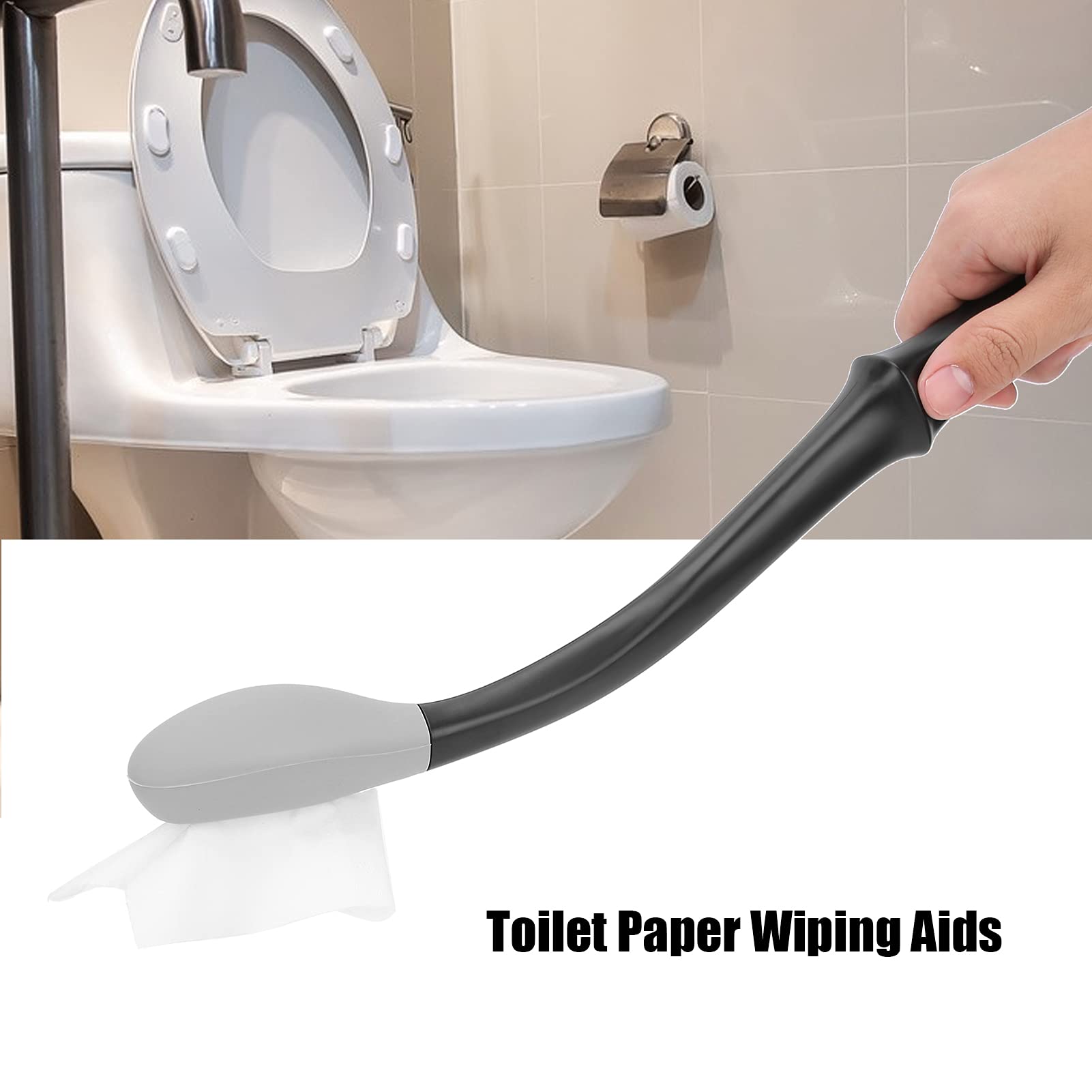 Bottom Wiper Long Handle Comfort Bottom Wiper - Asistente de limpieza para una vida cotidiana Herramienta de asistencia para el hogar para mujeres mayores embarazadas 15 7