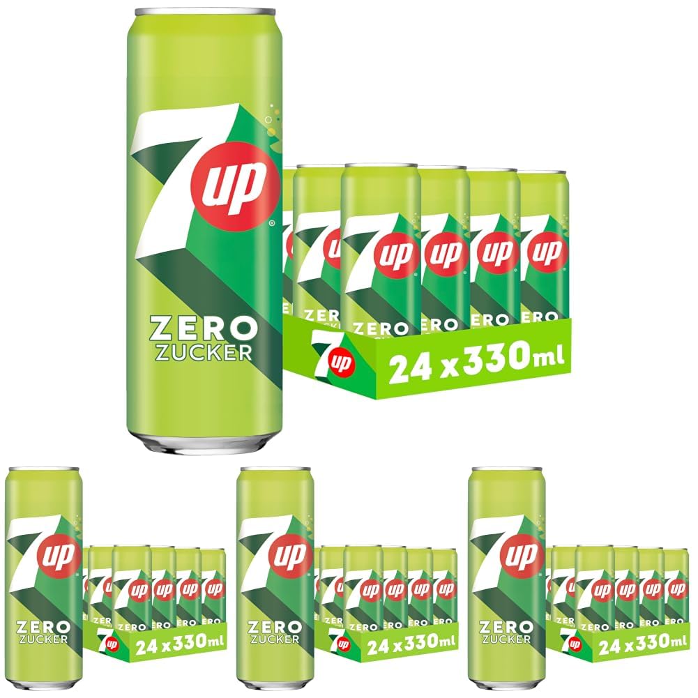 7UP ZERO 24 X 0,33L SLEEK CAN EUP (Packung mit 4)