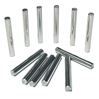 12pcs 4mm x 30mm Dowel Pins,Metal Dowel pins M4 4mm Shelf Pegs,Support Shelves 4mm x 30mm Metal Rod.304 Stainless Steel Wood Bunk Bed pegs