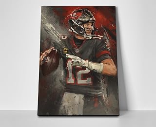 Tom Brady Tampa Bay Poster or Wrapped Canvas Poster / 24x36