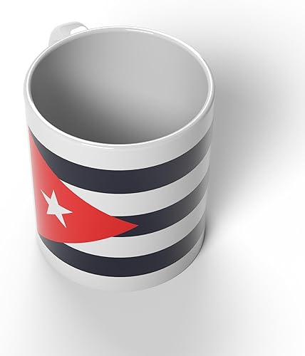 Taza de café con bandera de Cuba
