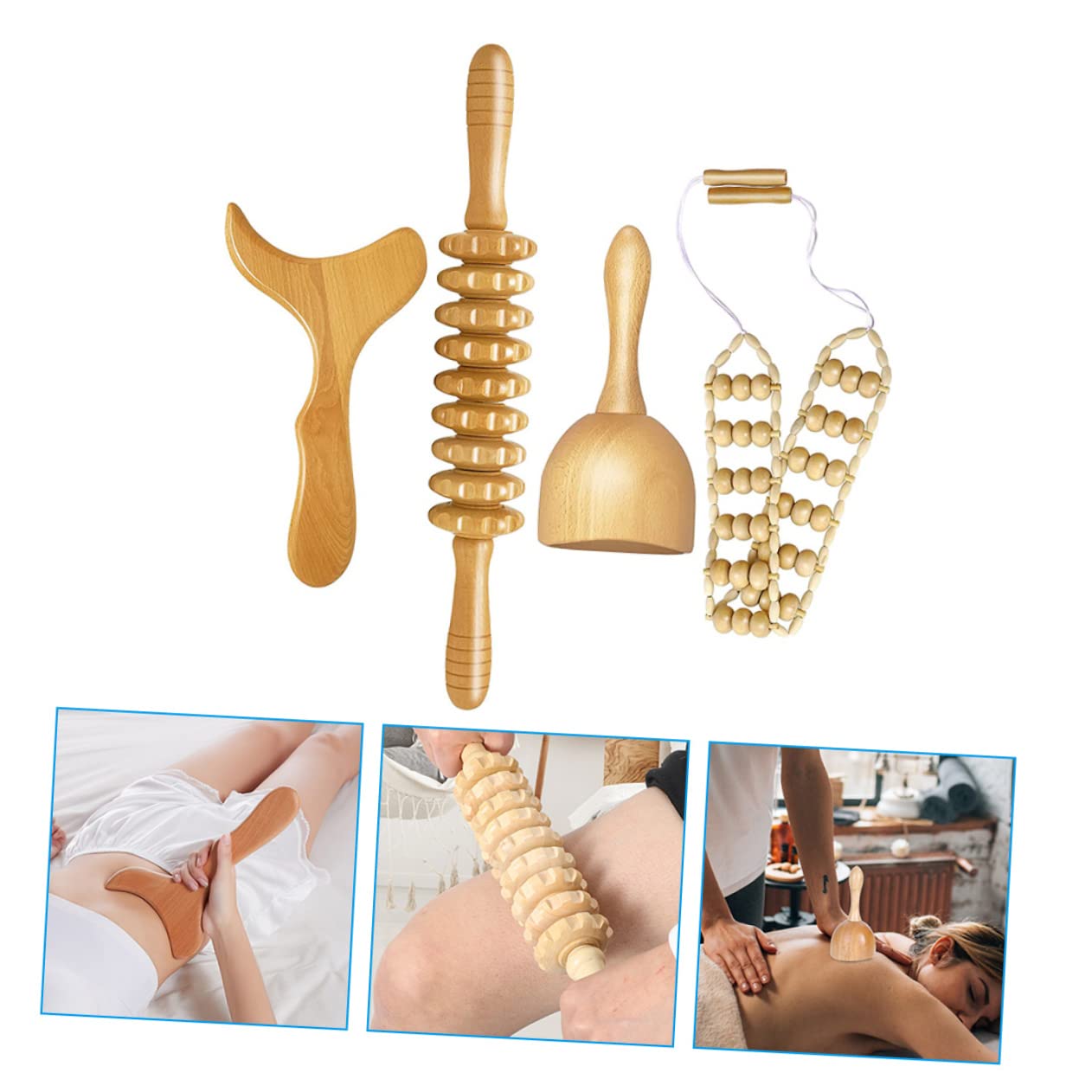Healeved Massage und Glatter Oberfläche mit Ergonomischem Design 4 Stück und Schmerzlinderung zur Tiefengewebemassage für Professionelle und Private Anwendung