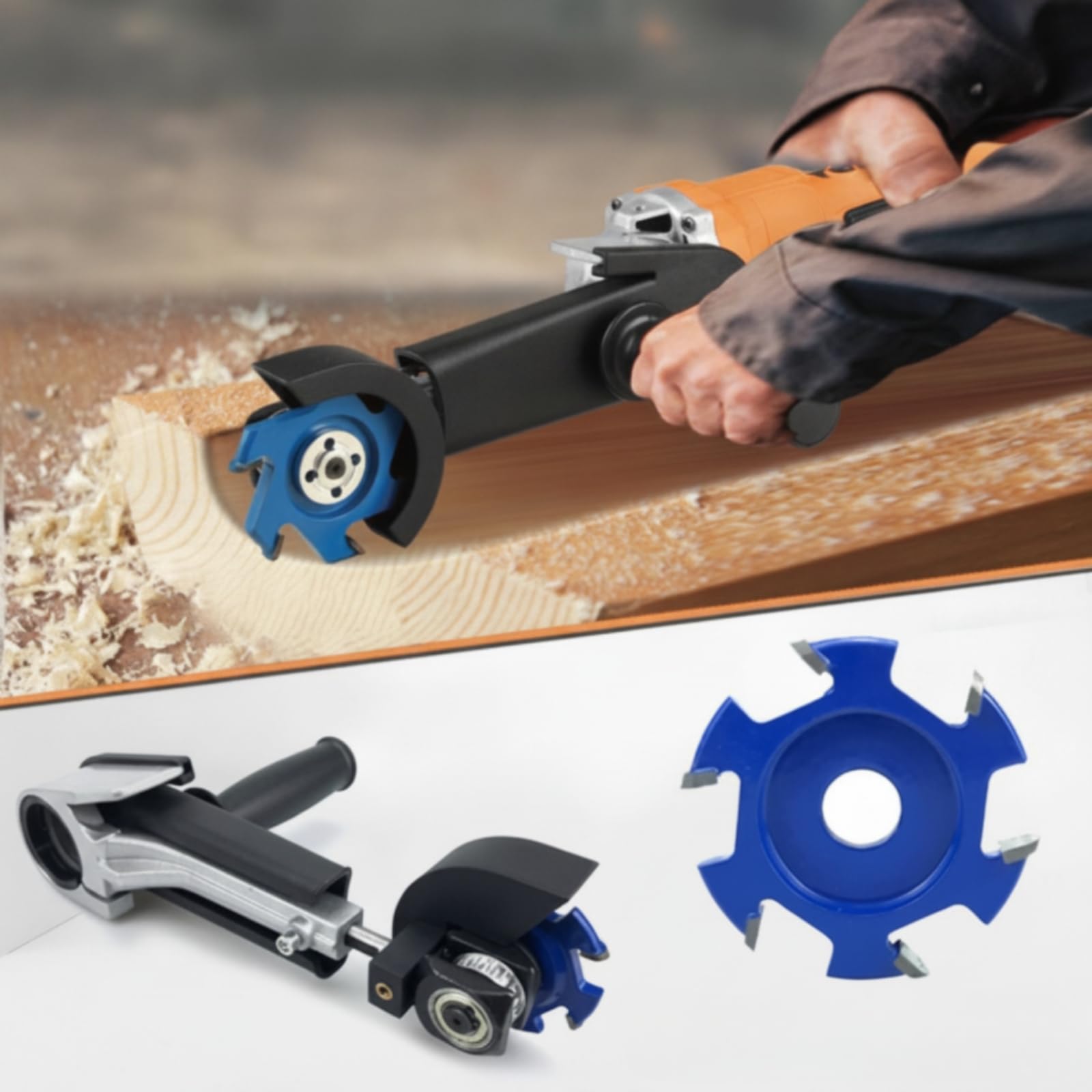 Adaptador Amoladora con Disco Corte Versátil Adaptador Amoladora Multifuncional Herramienta para Taller, M10