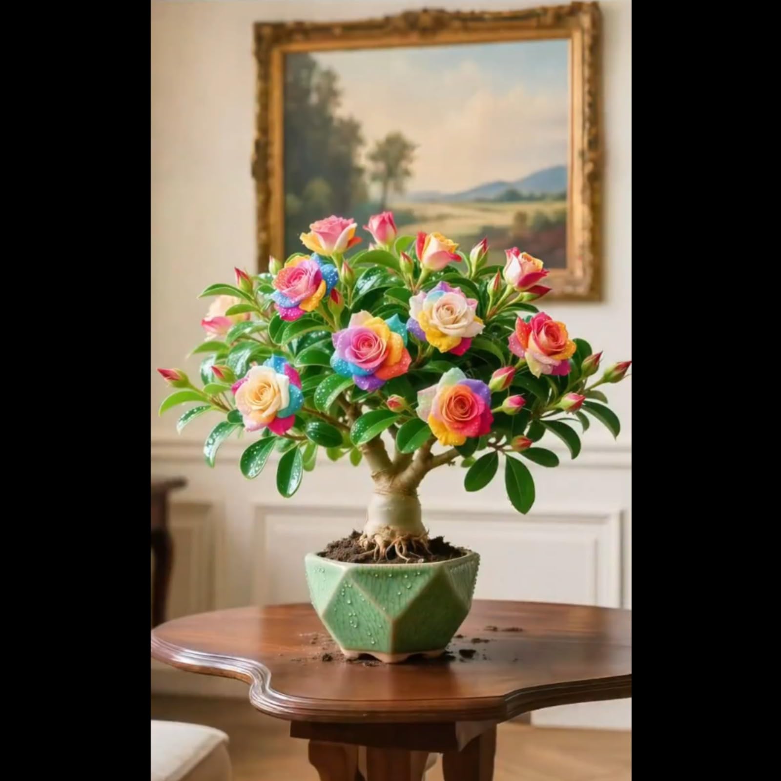 Desert Rose Bulbs for Planting Now UK Ornamental Perennial Greening Flower Unique Easy Plant Professional Natural Organic Cold-Resistant Excellent Display Good for Containers-1bulb-D — image 1
