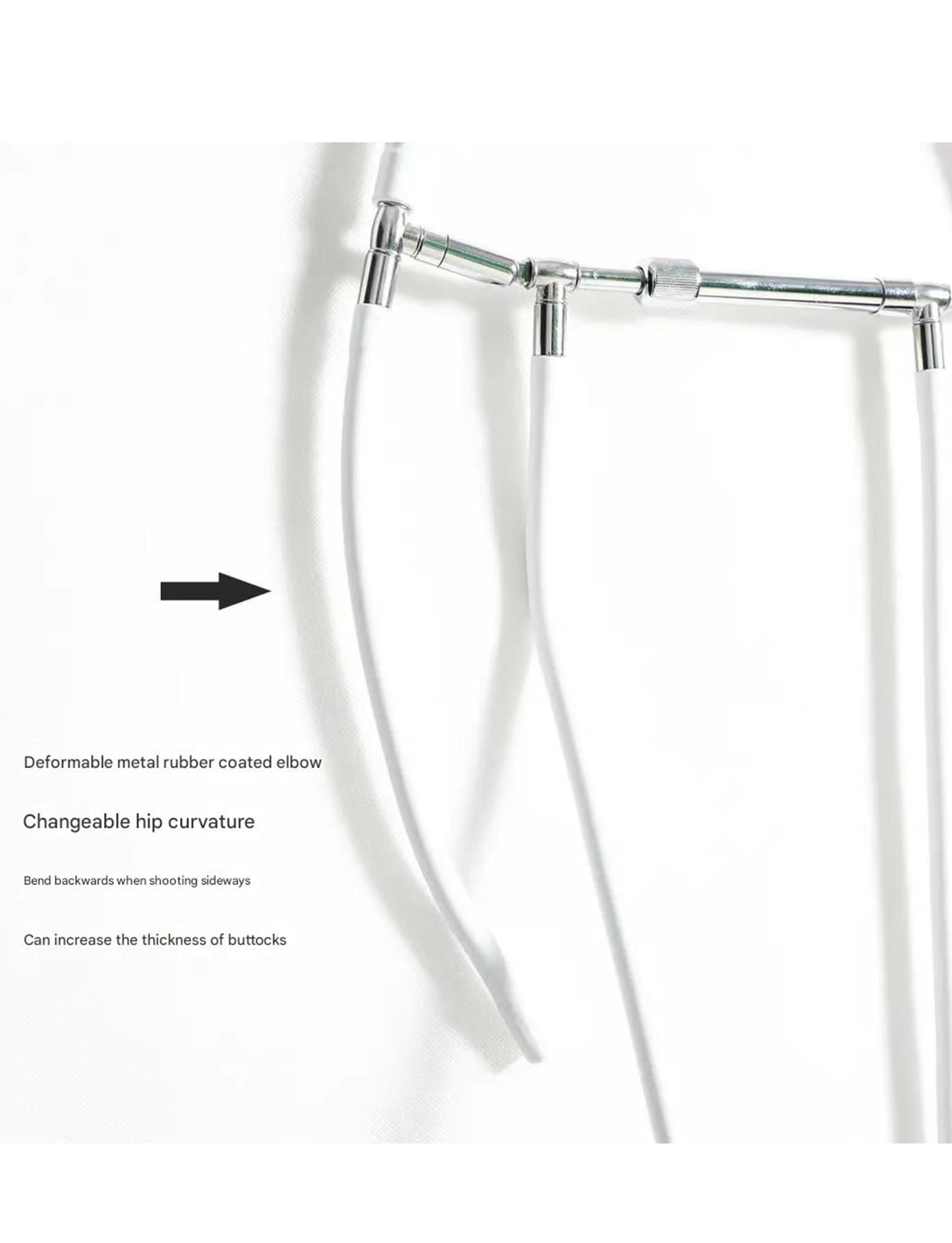 Adjustable with Soft Foam Bent Metal Hose Mannequin Hanger, for Mannequins, Stores, Fashion Week to Easily Display Clothing