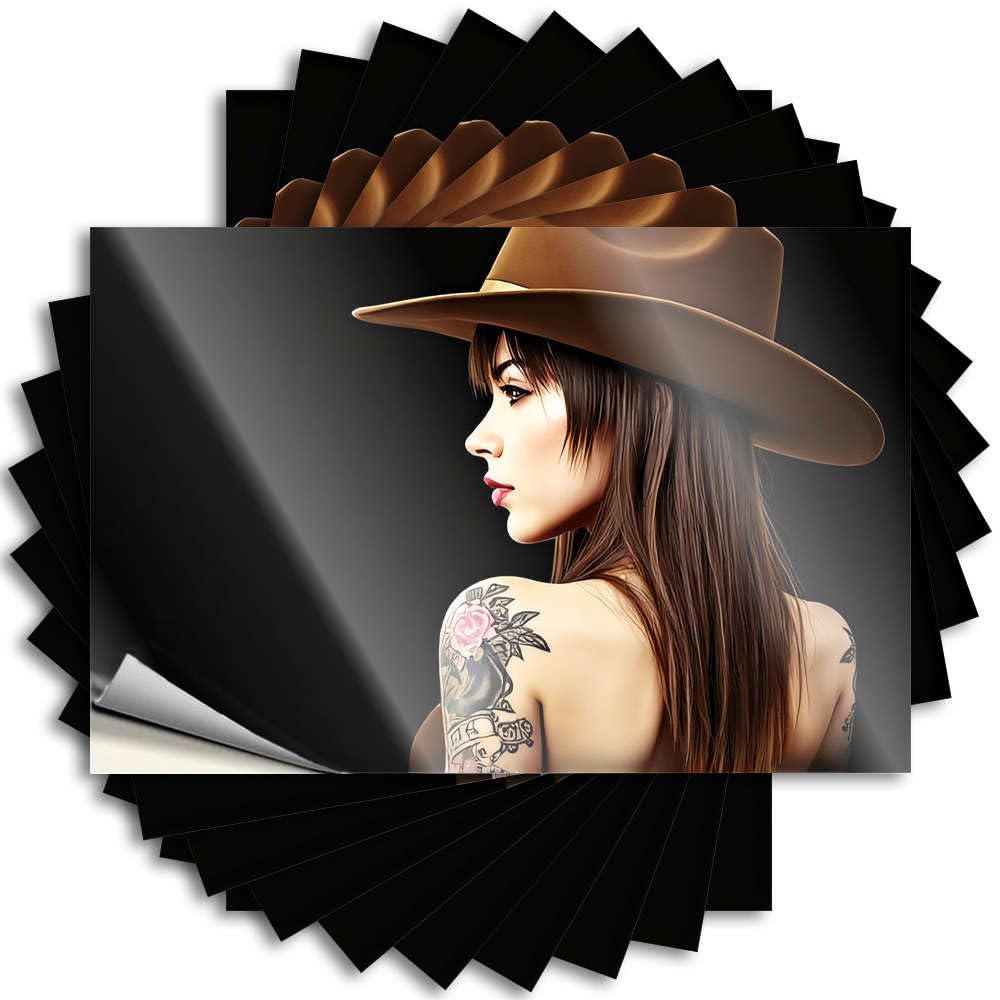 Grunge Billiards Sticker - Woman with Tattoos On Her Shoulder Cover Waterproof Vinyl Sticker(8X12CM)