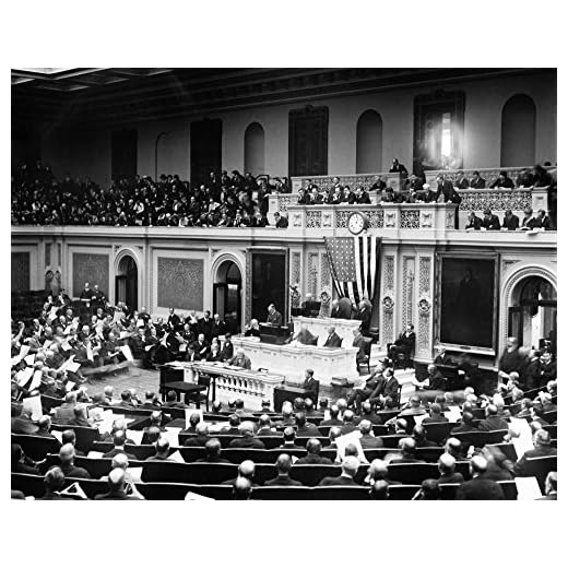 Representanternas hus Na session av Representanternas hus i USA Capitol i Washington DC fotografi C1925 affisch tryck av (24 x 36)