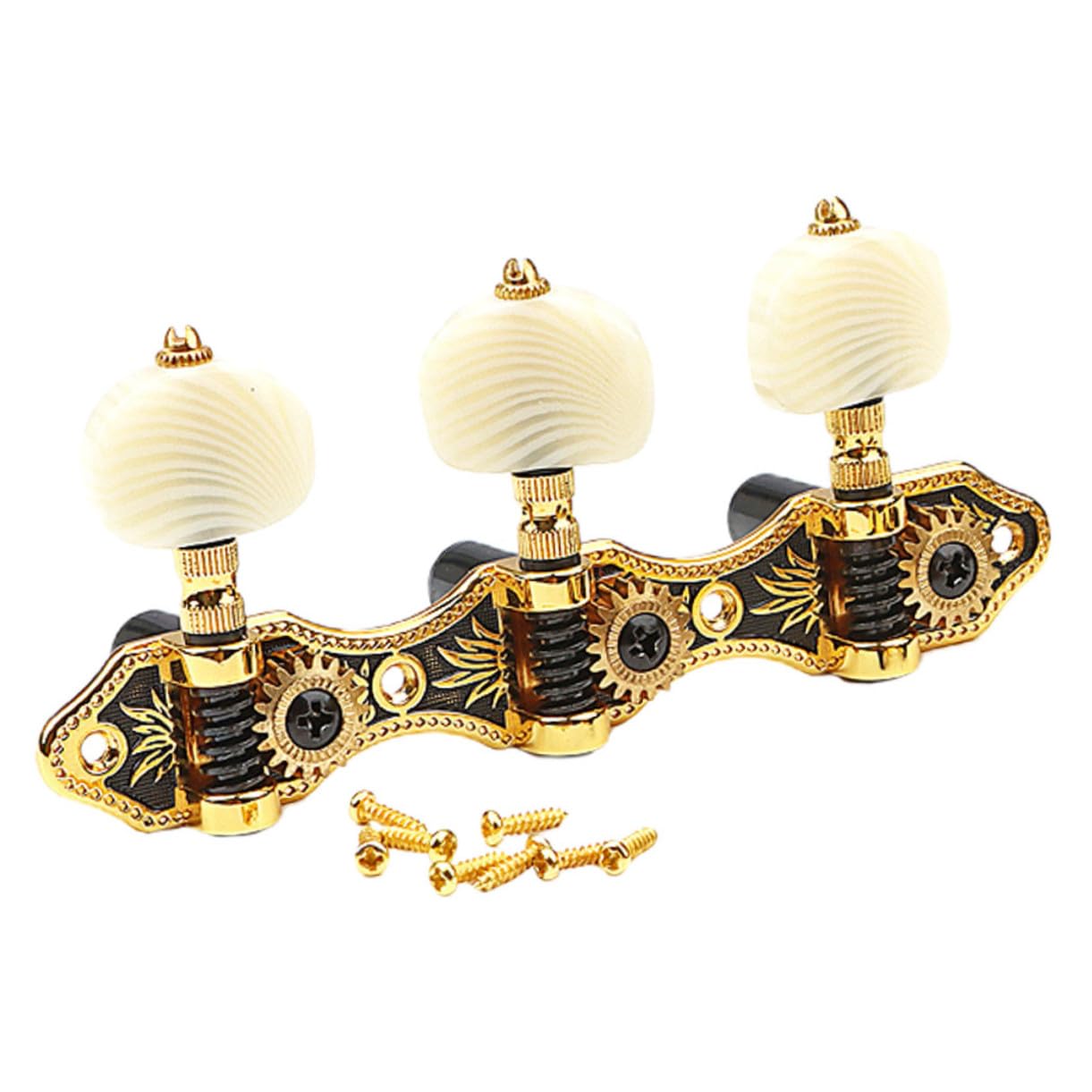 Goldene Gitarrenstimmmechaniken Gc304 1 Satz aus Metall | Gitarre und Ukulele, Stabile Stimmung mit Ergonomischem Design und Präziser Bedienung