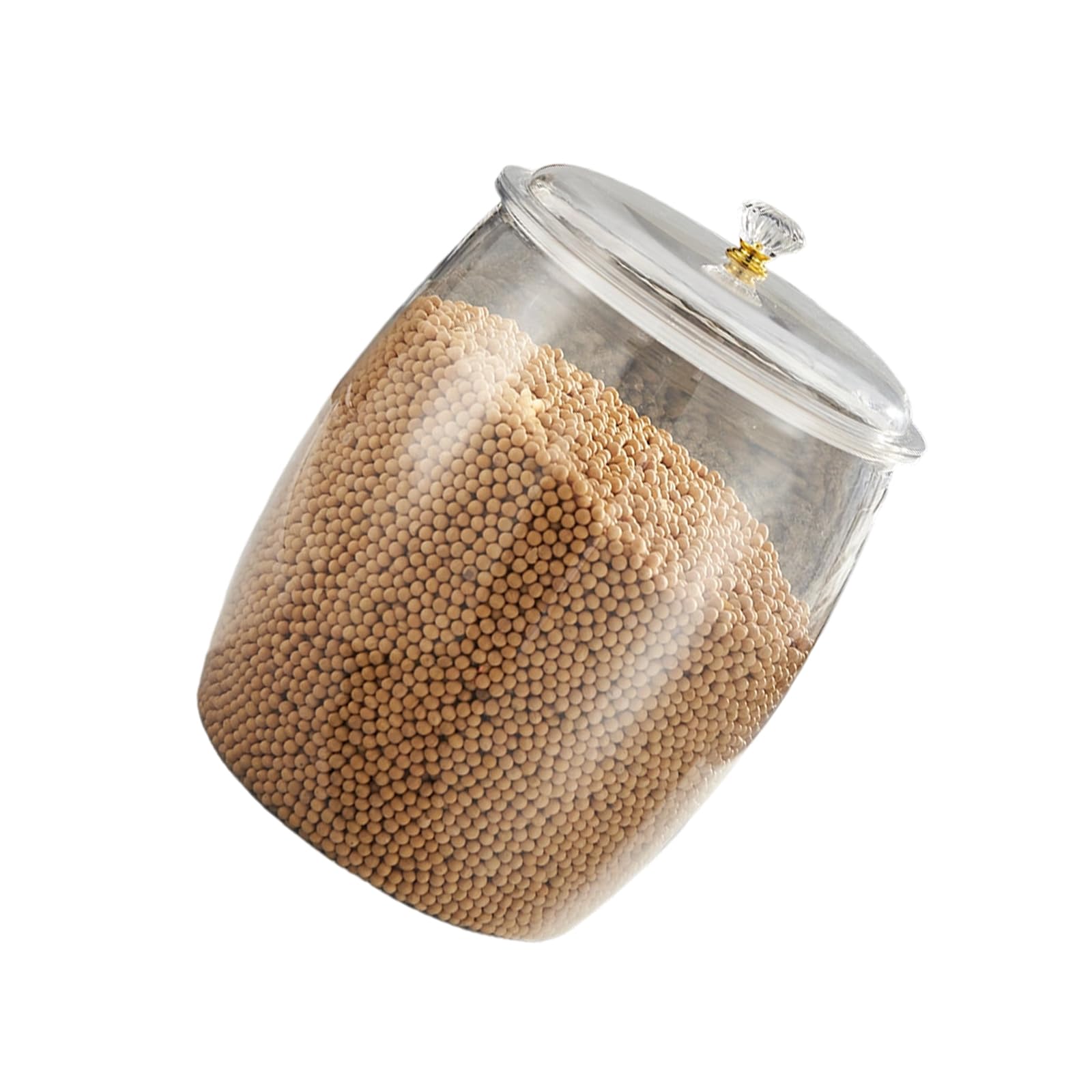 TFAOYS Clear Food Storage Container with Airtights Lids for Kitchen Organization and Dry Goods Preservation Clear Kitchen Storage Jar