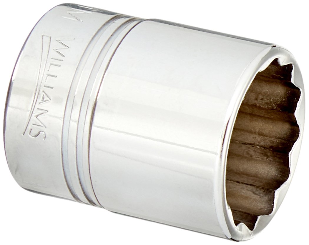 Williams STM-1224 1/2 Drive Shallow Socket, 12 Point, 24mm