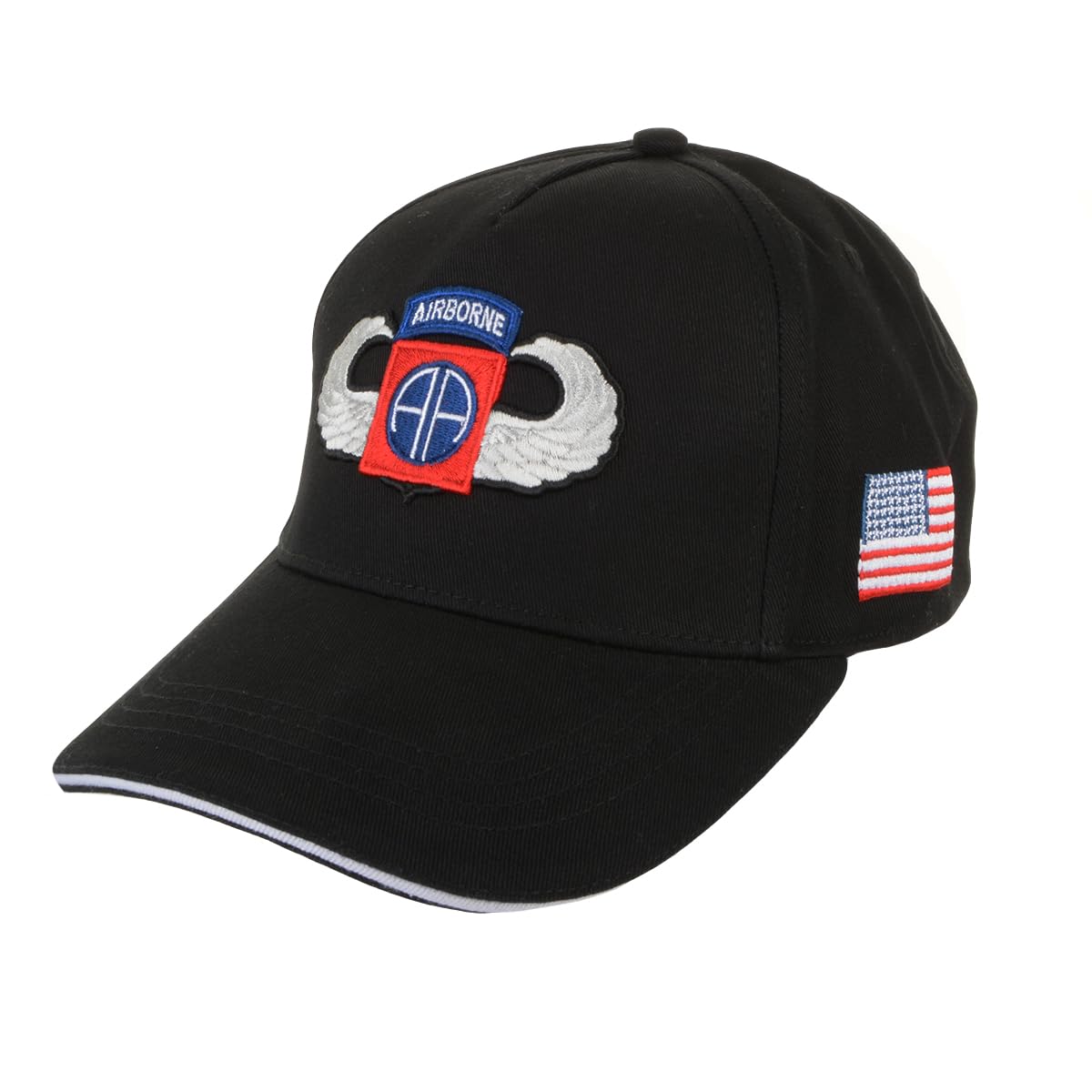 Fostex Men's Black 82Nd Airborne 3D Baseball Cap (Black), One Size