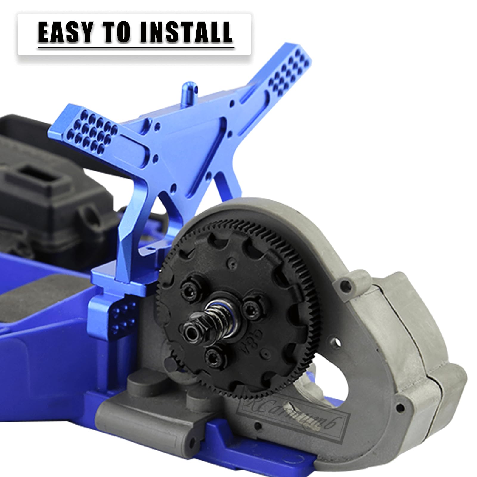 RC 48P 90T Engranaje de espolón con 17T 19T 21T y kit de reconstrucción de zapatilla de embrague placa de presión RC actualizaciones parte para 1/10 Rustler/Stampede/Bandit 2WD VXL XL-5,