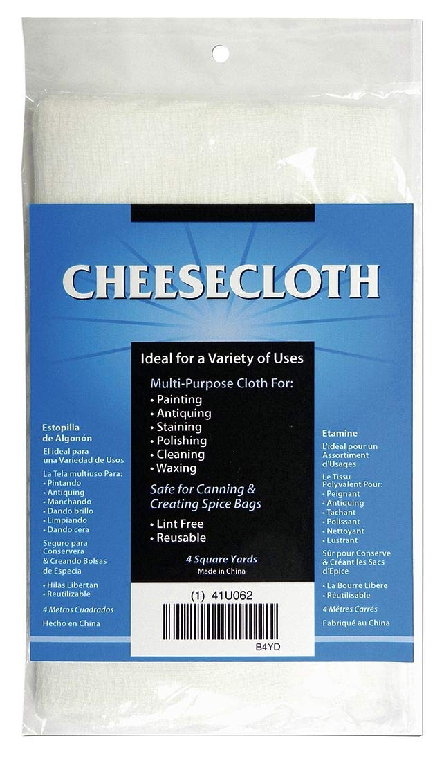 Cheesecloth 20/12, Bleached Grade 10, 4yd. Home & Kitchen