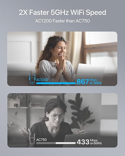 Miniatura 4 de Adaptador universal WiFi a Ethernet AC1200Mbps, compatible con funcionalidad de desactivación WiFi extendida, puente inalámbrico 2.4G/5G con puerto