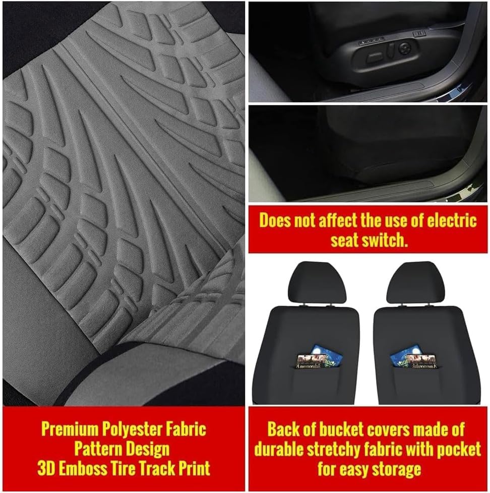 Housses Siège Avant Pour Smart Four 454 2004+ - 2 Pièces En Cuir PU, Noir, Compatibles Airbag