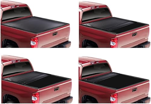 Miniatura 3 de CHEDA Cubierta suave de 4 pliegues para caja de camioneta, compatible con Toyota Tundra 2014, 2015, 2016, 2017, 2018, 2019, 2020, 2021, Toyota