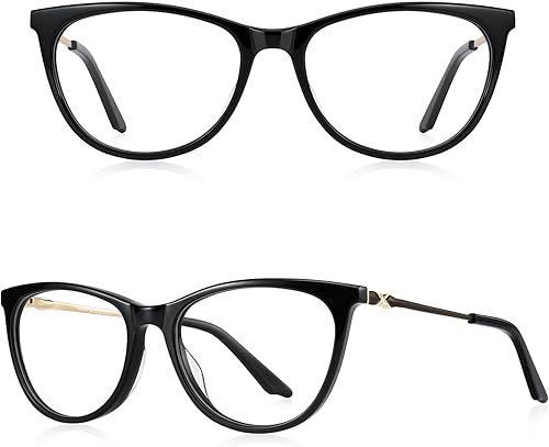 Miniatura 2 de RB.Pilot Gafas de lectura de ojo de gato para mujer, lectores de bloqueo de luz azul, montura de acetato y bisagra de resorte