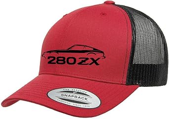 Datsun 280ZX Sports Car Fully Embroidered Yupoong 6606 Snapback Trucker Fitted Cap