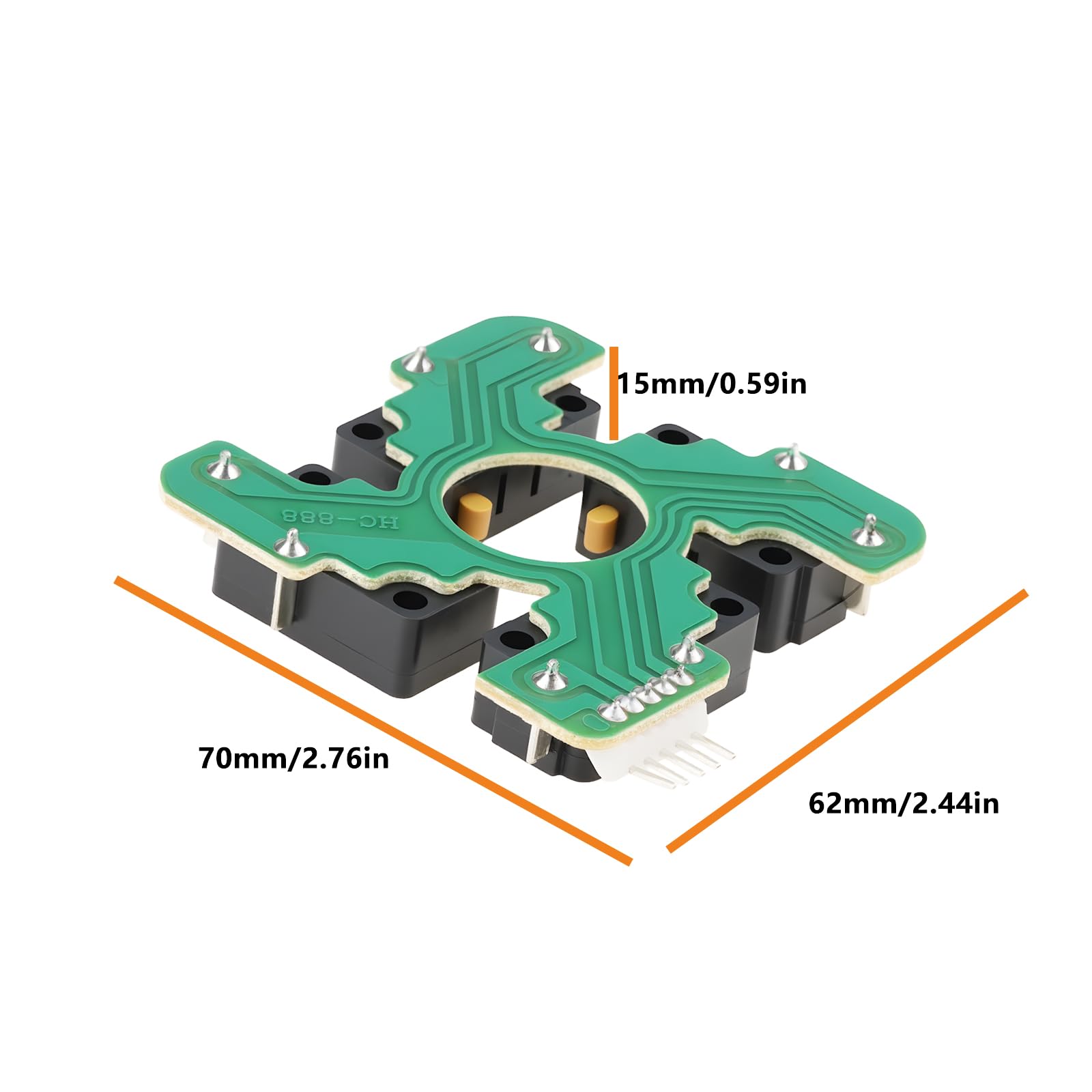 SG Store JLF PCB Joystick Repair Board Micro Switches without Metal Plate Compatible with Sanwa 7x6.2x1.5cm - Image 4