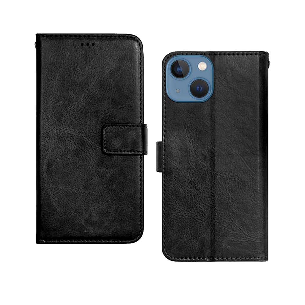 Inktree Apple iPhone 13 Mini Flip Case | Premium Leather Finish Flip Cover | with Card Pockets | Wallet Stand |Complete Protection Flip Cover for Apple iPhone 13 Mini - Black (B09JSVY4WN) Amazon Price History, Amazon Price Tracker