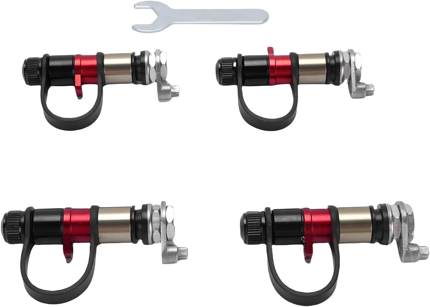 LiebeWH 4 Pcs Tire Deflator Valve Kit Automatic Stop with Pressure Sensor Wrench for Quick Offroad Tire Deflation